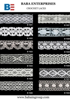 cotton crochet crosia laces manufacturers in Noida-India